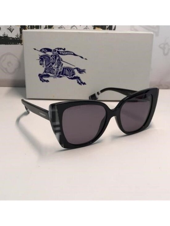 Burberry Meryl Polarized Dark Grey Butterfly Ladies Sunglasses BE4393F 405181 main image 5